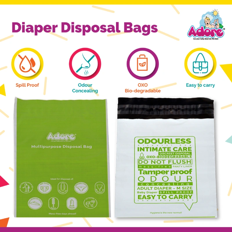 UR Baby Diaper Bags Portable Disposable Baby Pet Garbage Rubbish Bags